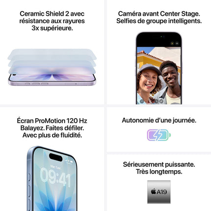 Smartphone APPLE iPhone 17 Blanc 512Go Reconditionné