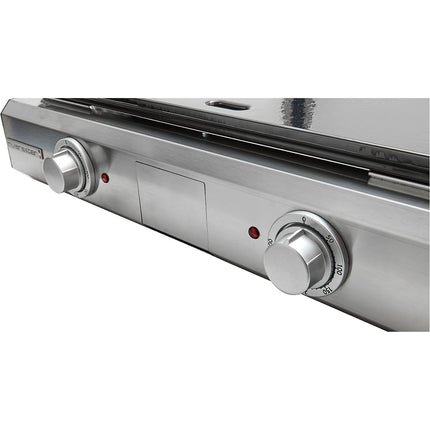 Plancha électrique RIVIERA ET BAR QPL1060 émaillée 2 brûleurs à poser, 57x35 cm