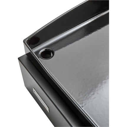 Plancha gaz LE MARQUIER Pure 375 Noir 3 brûleurs à poser, 75x40 cm