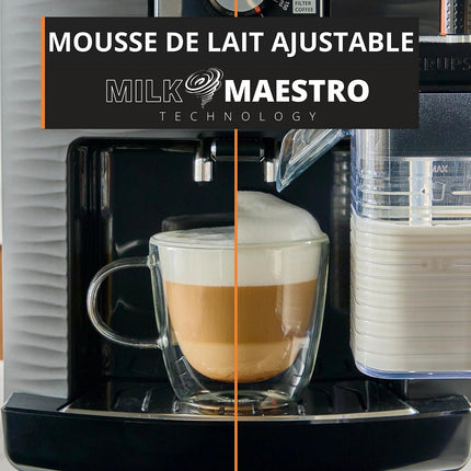 Expresso Broyeur KRUPS Intensity Lait, Machine espresso automatique, 5 boissons EA5028E0