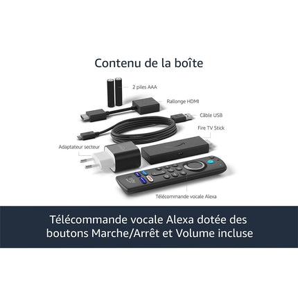 Passerelle multimédia AMAZON Fire TV Stick avec Télécommande Alexa