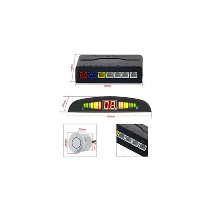 JUNSUN Argent, radar/alarme/capteurs de recul