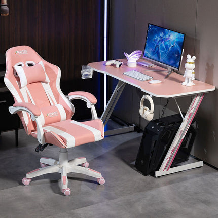 Bureau gamer AMS GAMING GAMERDESK-120Z-PINK