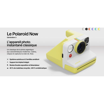 Appareil photo Instantané POLAROID Now Generation 3