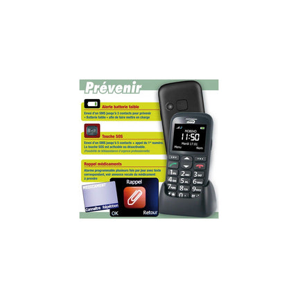 Téléphone portable MOBIHO Le classic initial noir