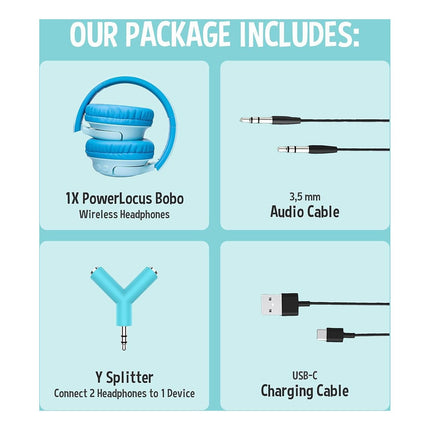 Casque POWERLOCUS PowerLocus Bobo Bleu