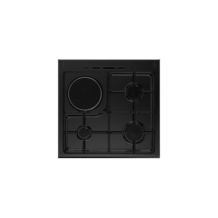 Cuisinière mixte CONTINENTAL EDISON Cuisiniere mixte CECM60FCB 3 feux gaz