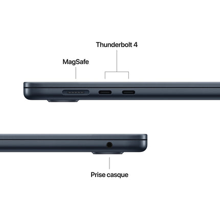 Ordinateur Apple MACBOOK Air 15" Puce M5 CPU 10 / GPU 10 coeurs Mémoire RAM 16Go Stockage 1To SSD