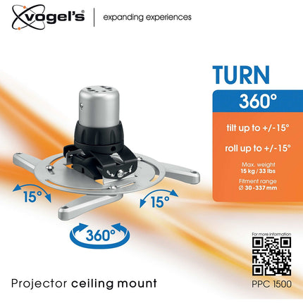 Support vidéoprojecteur VOGEL'S pour videoprojecteur PPC 1500 argent