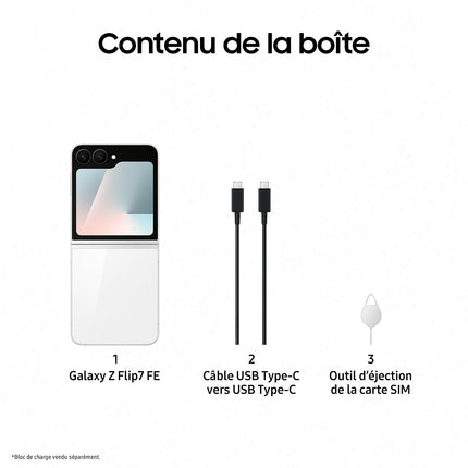 Smartphone SAMSUNG Galaxy Z Flip7 FE 128Go