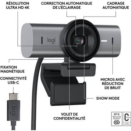 Webcam LOGITECH MX Brio Streaming 4K