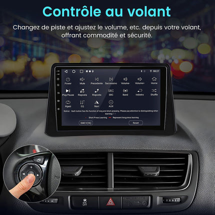 Autoradio connecté JUNSUN pour Vauxhall Mokka 2012-16 128G Carplay