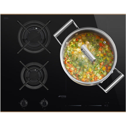 Plaque mixte induction gaz SMEG PM6643R