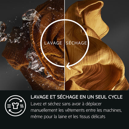 Lave linge séchant hublot AEG LWR73A166NV