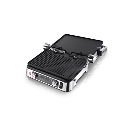 Grille-viande BRAUN CG9160 inox 2 zones de cuissson, plaques amovible, sonde, 37x23 cm