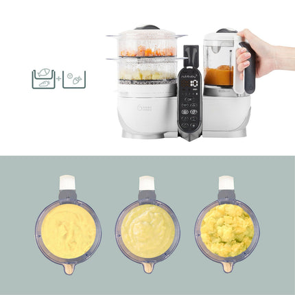 Mixeur Cuiseur Bébé BABYMOOV Nutribaby+ White/3 babybols+2 cuillères
