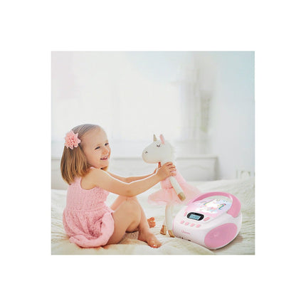 Lecteur CD MOOOV Lecteur CD MP3 Unicorn enfant avec port