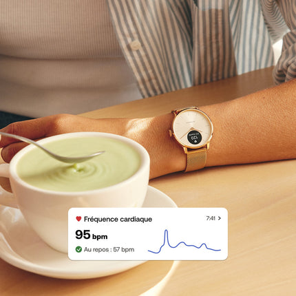 Montre santé WITHINGS Scanwatch Light Gold
