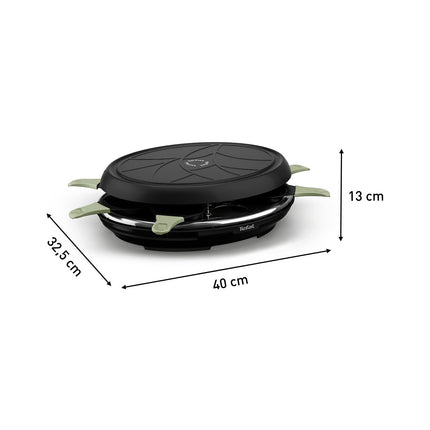 Raclette TEFAL RE31E810 eco 8 coupelles noir