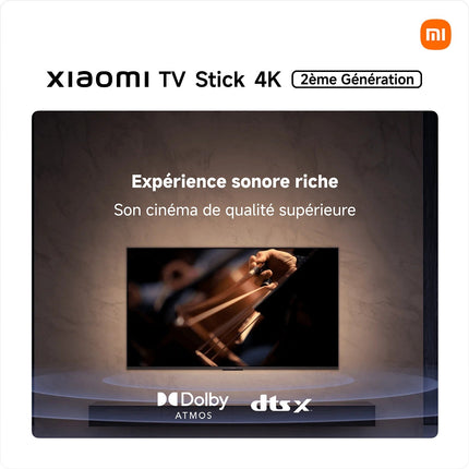 Clé TV XIAOMI STICK TV 4K OB6-EU