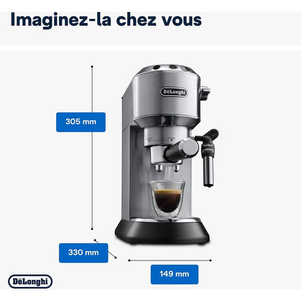 Machine à expresso DELONGHI Dedica EC685.M inox
