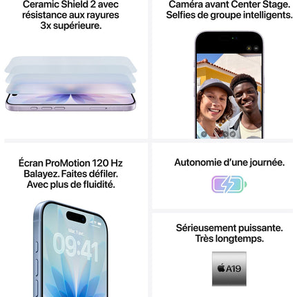 Smartphone APPLE iPhone 17 Sauge 256Go Batterie Neuve Reconditionné