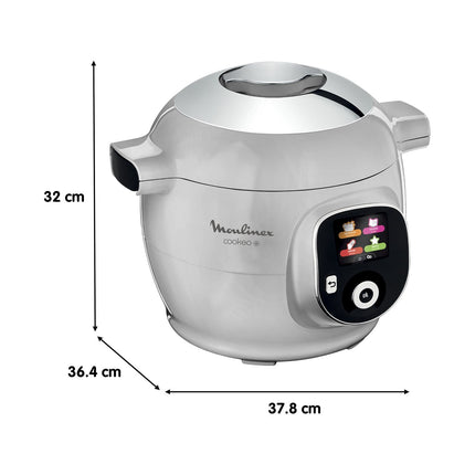 Cookeo MOULINEX CE854B10 gris 6 L, 6 modes de cuisson, 80 recettes