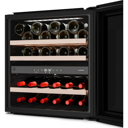 Cave à vin polyvalente KLARSTEIN Klarstein Velaire 2 zones 36 bt 85 L