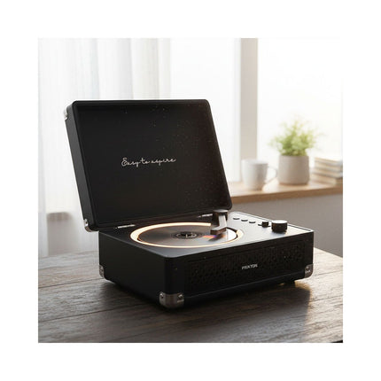 Platine CD PRIXTON Boogie Bluetooth, Radio FM et AUX, Noir