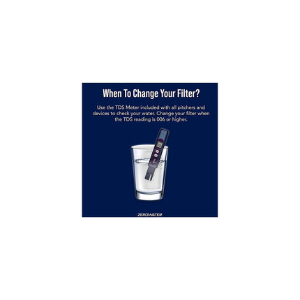 Carafe filtrante ZEROWATER 2.8 litres Ready-Read™