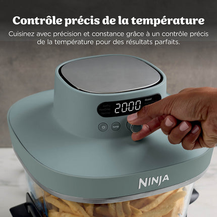 Friteuse sans huile NINJA CRISPi PRO 7-en1, 2 récipients en verre de 5.7 et 2.3L, AS101EULG