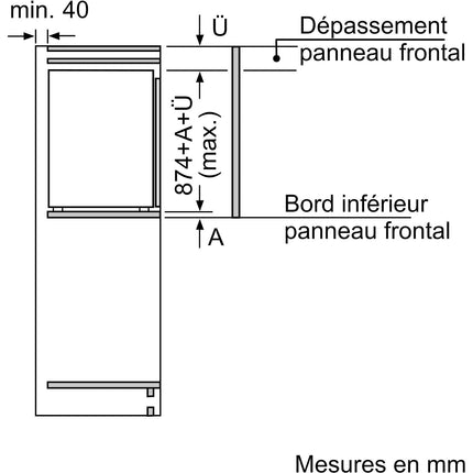Congélateur top BOSCH GIV21AFE0