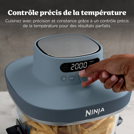 Friteuse sans huile NINJA CRISPi PRO 7-en1, 2 récipients en verre de 5.7 et 2.3L, AS101EULG