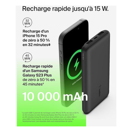 Station de charge BELKIN 10000 mAh noir
