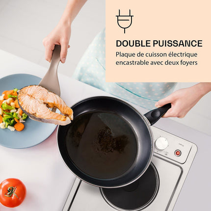 Domino électrique KLARSTEIN Appetito Domino 3000W - Argent