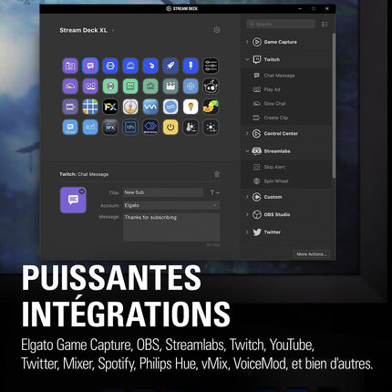 Panneau de contrôle ELGATO Stream Deck XL