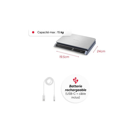 Balance de cuisine TERRAILLON PRO USB 15 15377