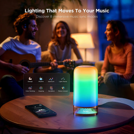 Lampe connectée GOVEE Lampe de table LED RGBICWW