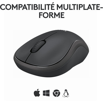 Souris sans fil LOGITECH M240 Silent Graphite Bluetooth