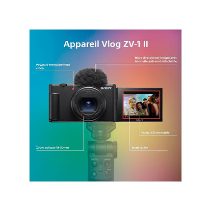 Appareil photo Hybride SONY vlog ZV1 II