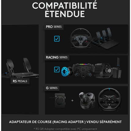 Pédalier LOGITECH RS PEDALS