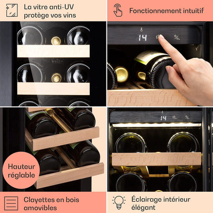 Cave à vin de service KLARSTEIN Vinovilla Smart - Noir