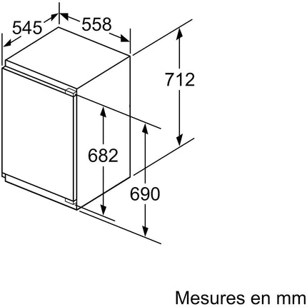 Congélateur encastrable SIEMENS GI11VADE0, iQ500, lowFrost