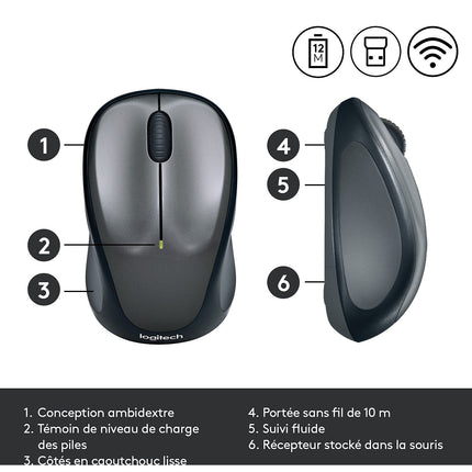 Souris sans fil LOGITECH M235 Silver