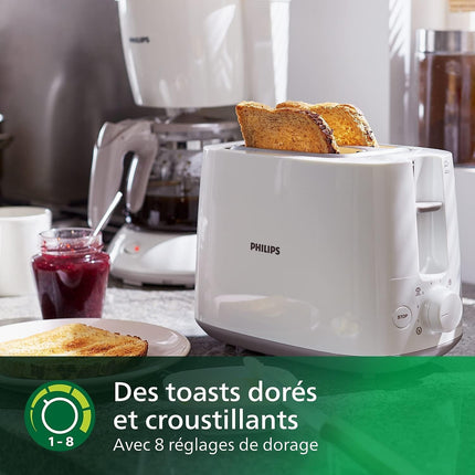Grille-pain PHILIPS HD2581/90 Toaster Daily, 2 fentes, 830W