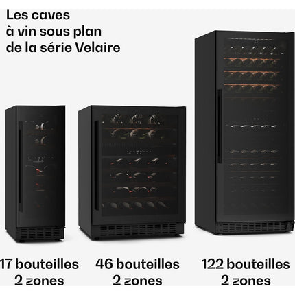 Cave à vin polyvalente KLARSTEIN Klarstein Velaire 2 zones 17 bt