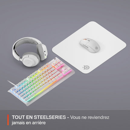 Tapis de souris STEELSERIES QcK M Blanc