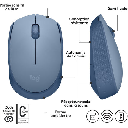 Souris sans fil LOGITECH M171 Optique