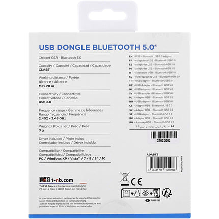 Clé Bluetooth TNB USB bluetooth 5.0