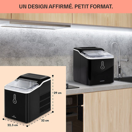 Machine à glaçons KLARSTEIN Chillout 12kg/24h réservoir 1,5L noir